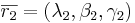  \overline{r_2} = (\lambda_2, \beta_2, \gamma_2)